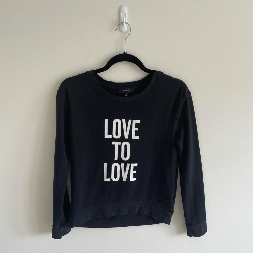 Aritzia Talula Love To Love You Baby Sweatshirt - Picture 6 of 7
